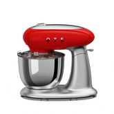 OTE 6 in 1 Multifunzionale Stand Mixer con ciotola in acciaio inox da 8,5 litri, tritacarne con testa inclinabile, frullatore per succhi, affettatrice per verdure, macchina per pasta e biscotti